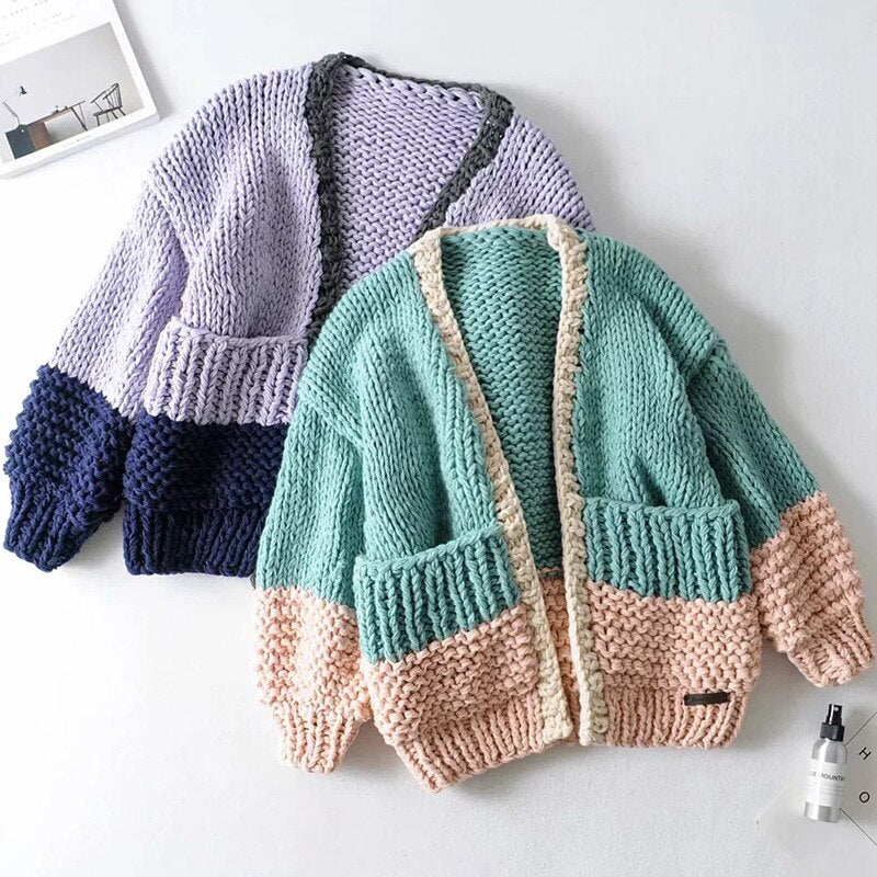 HANDMADE Puffer Cardigan