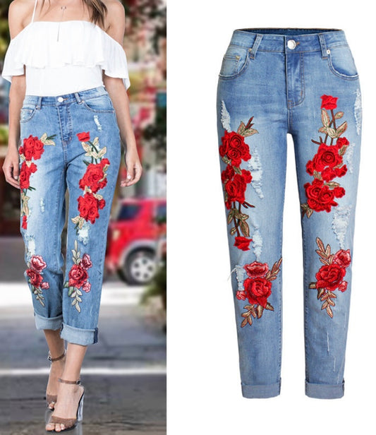 Red Rose Trousers