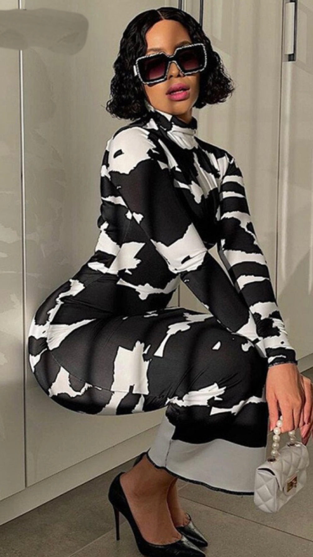 "Cow Print" Dress