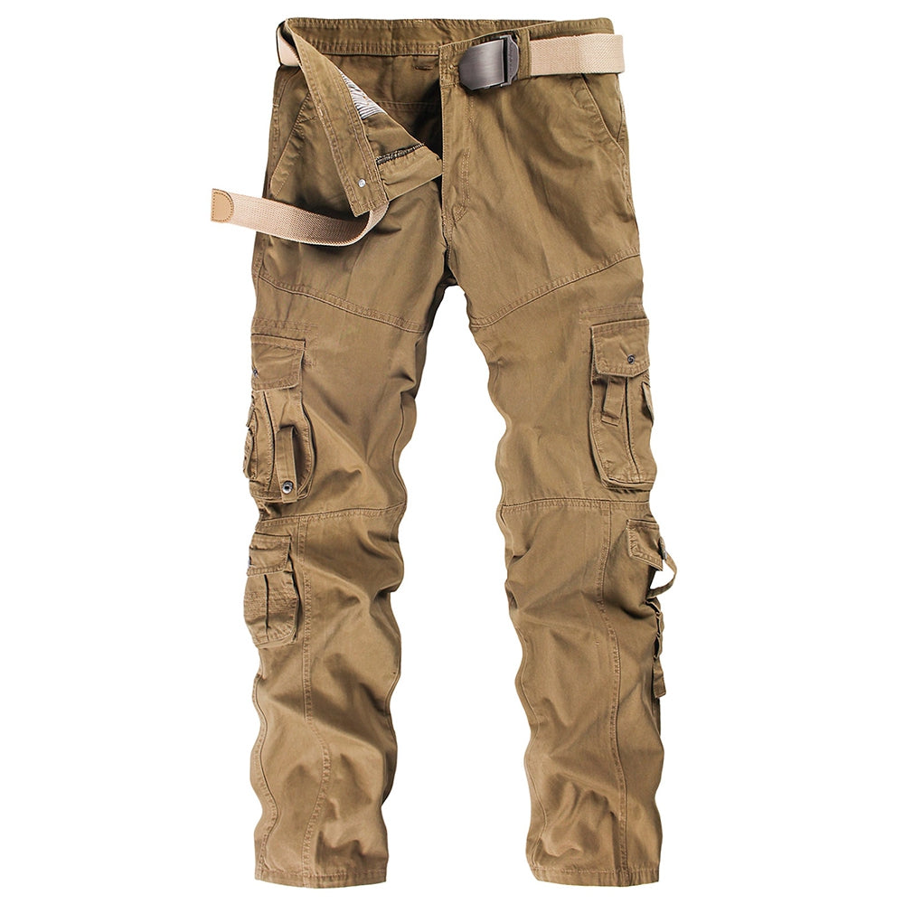 Solid Cargo Pants