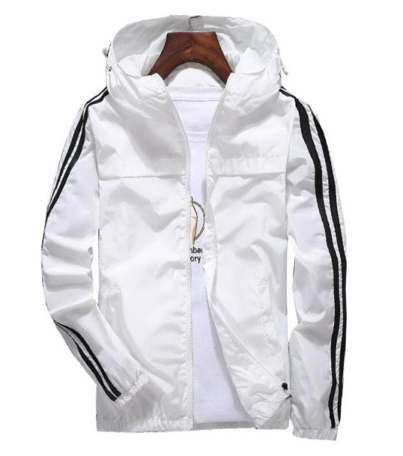 College Striped Windbreaker