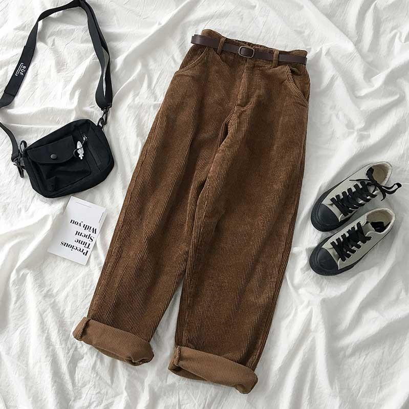 High Waist Female Vintage Pants