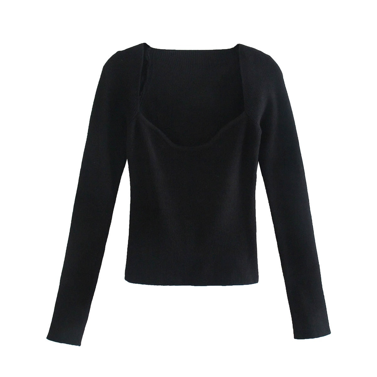 Heart-Neck Long Sleeve