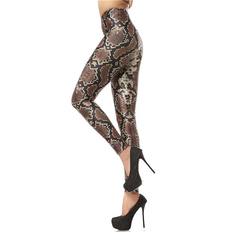 Snakeskin Printed Leggings