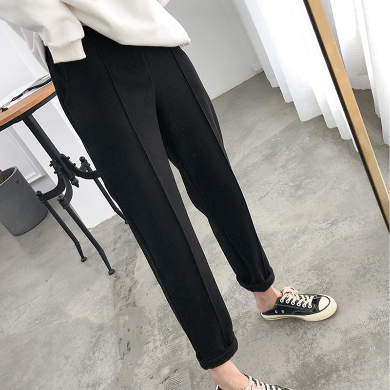 Wool Pencil Pants