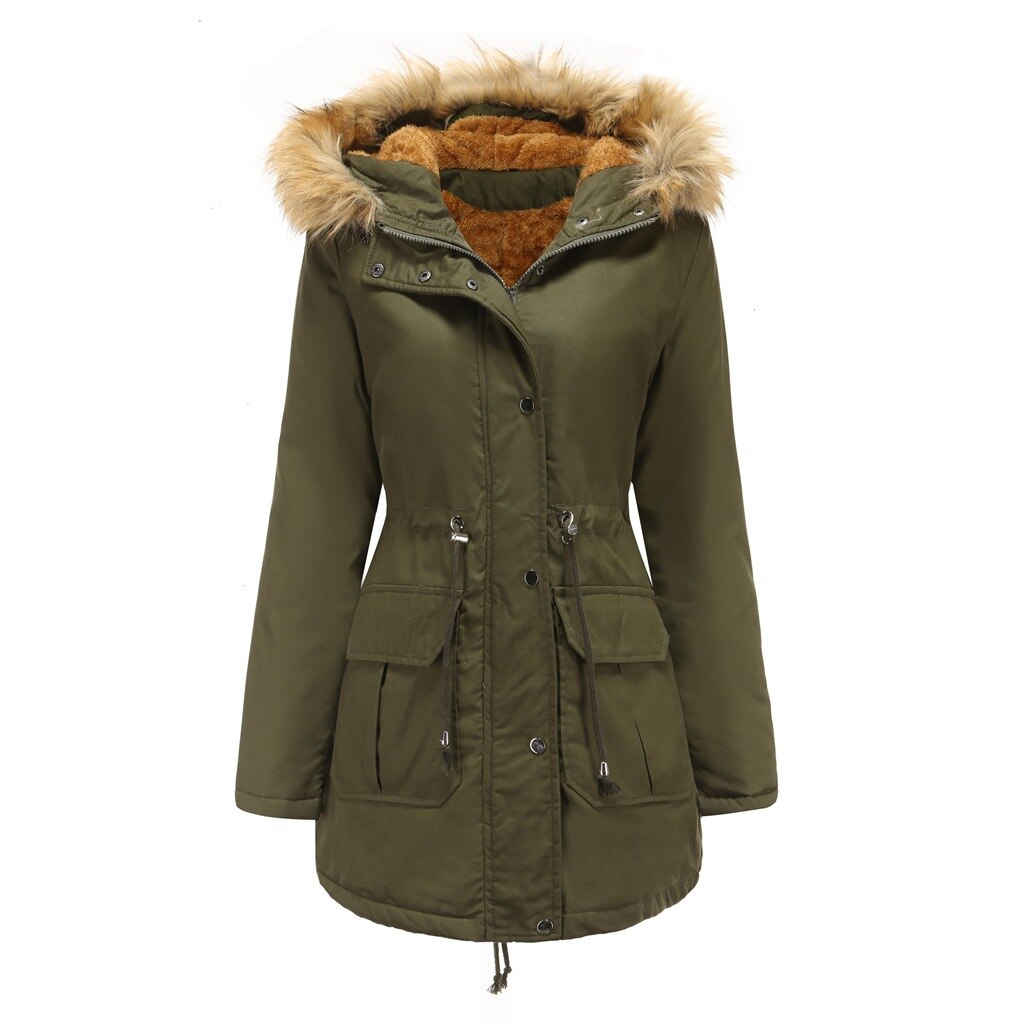 Hooded Fur Winter Jacket