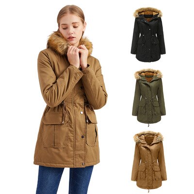 Hooded Fur Winter Jacket