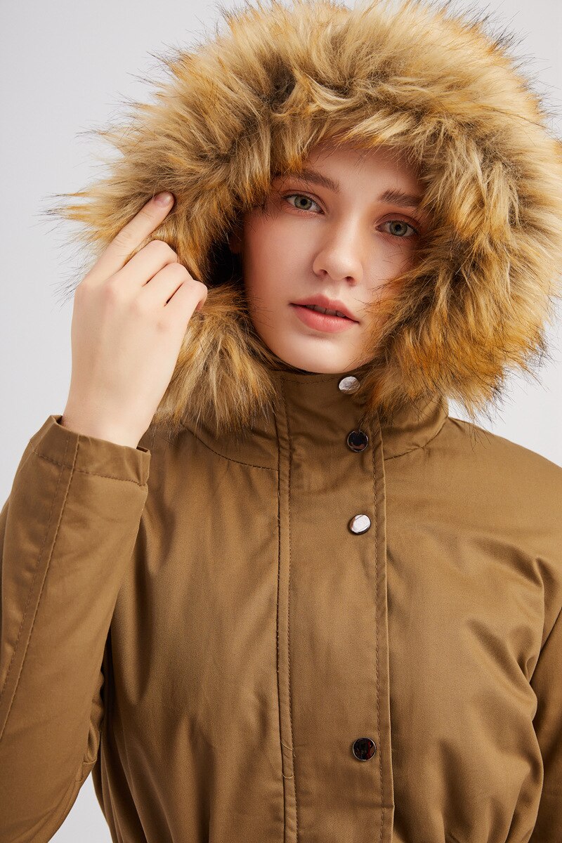 Hooded Fur Winter Jacket