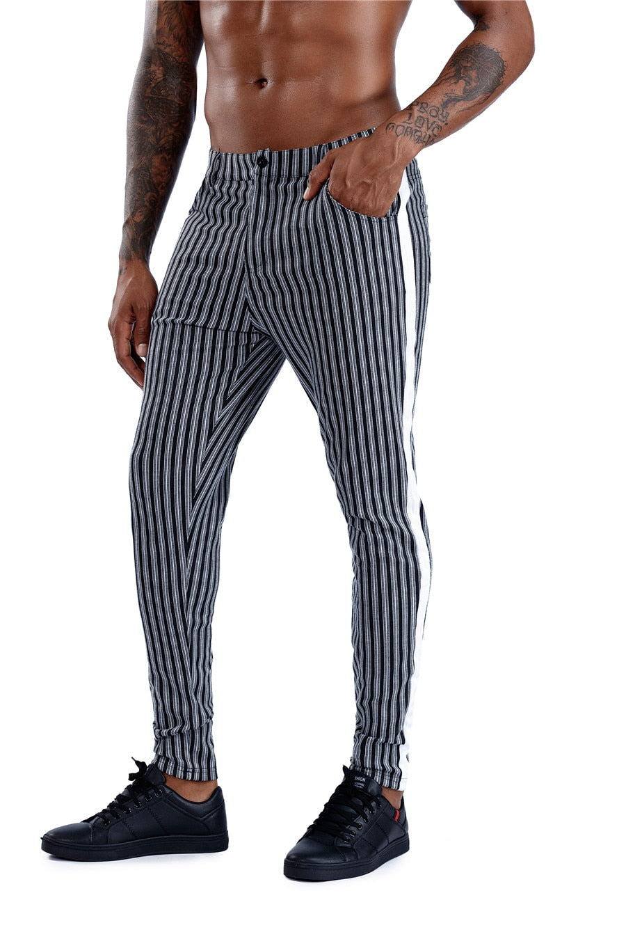 Plaid Stripe Trousers