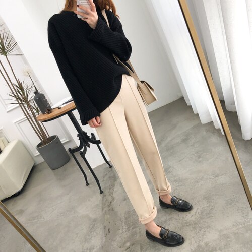 Wool Pencil Pants