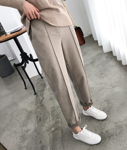 Wool Pencil Pants