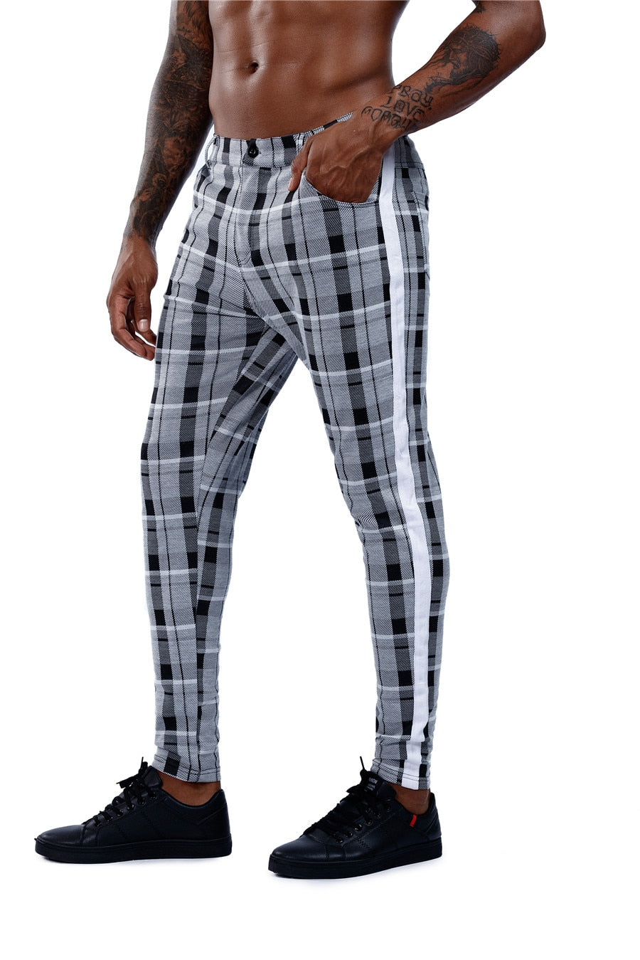 Plaid Stripe Trousers