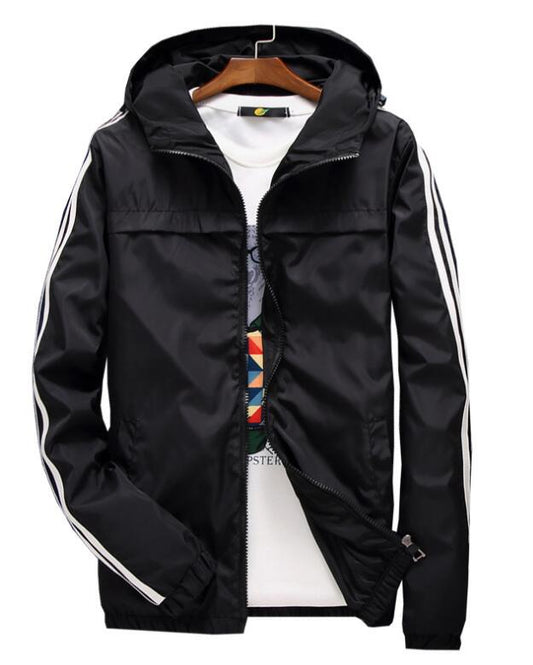 College Striped Windbreaker