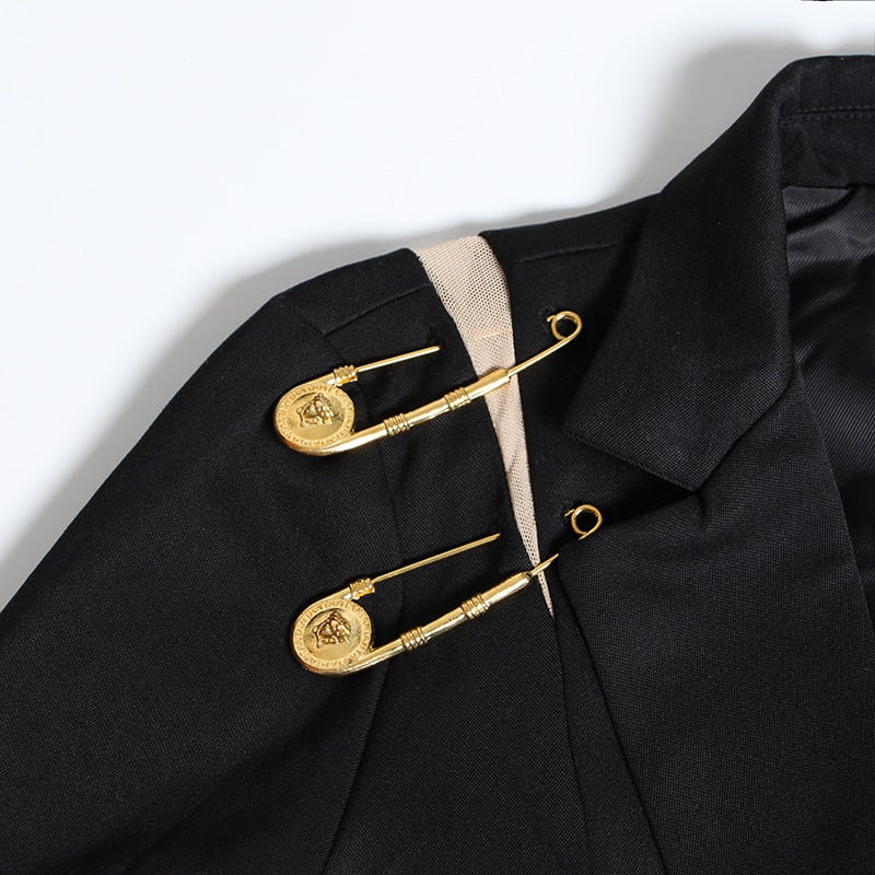 Hollow Notched Blazer